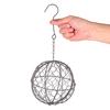 15cm Retro Iron Ball Shape Succulent Pot Metal Hanging Planter Plant Holder
