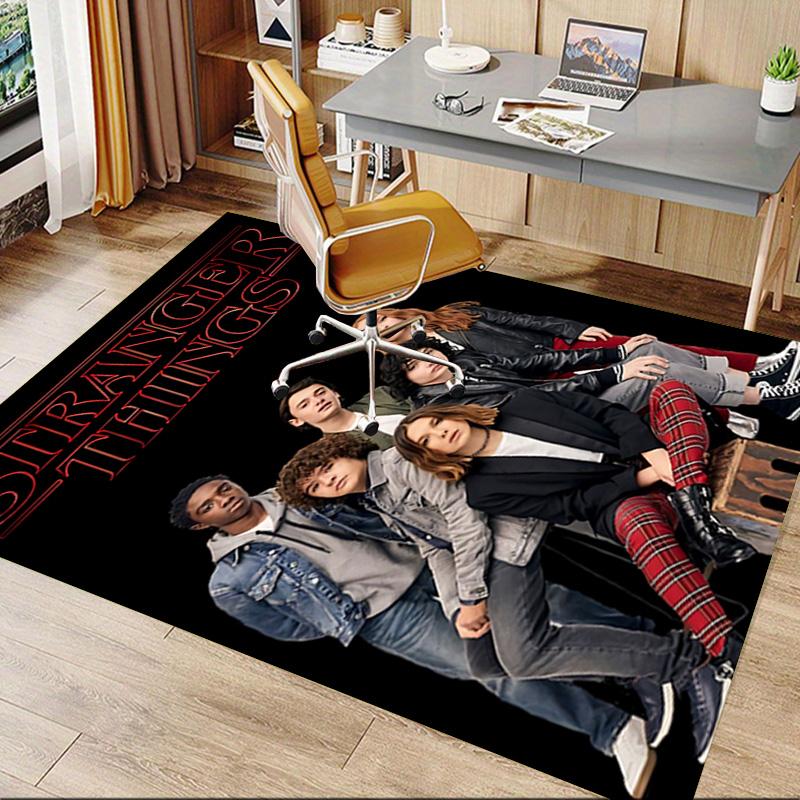 1pc Stranger Things Scifi Adventure Carpet for Playroom Bedroom Living Room Sofa Home Decor,kids Game Area Rug Non-slip Floor Mat Y72983