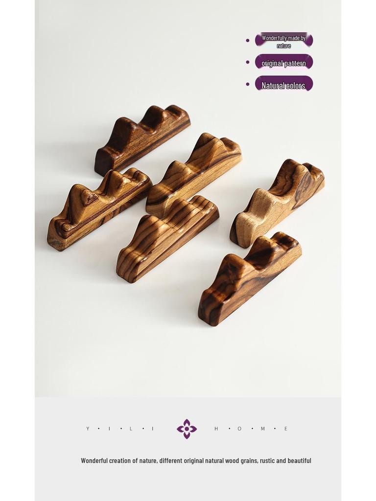 Solid Wood Calligraphy Brush Holder & Pen Rest