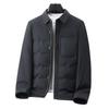 Mens Winter Down Jacket Lightweight Style Turn-Down Collar Casual Warm Coat 85% Nylon 81-85% Duck