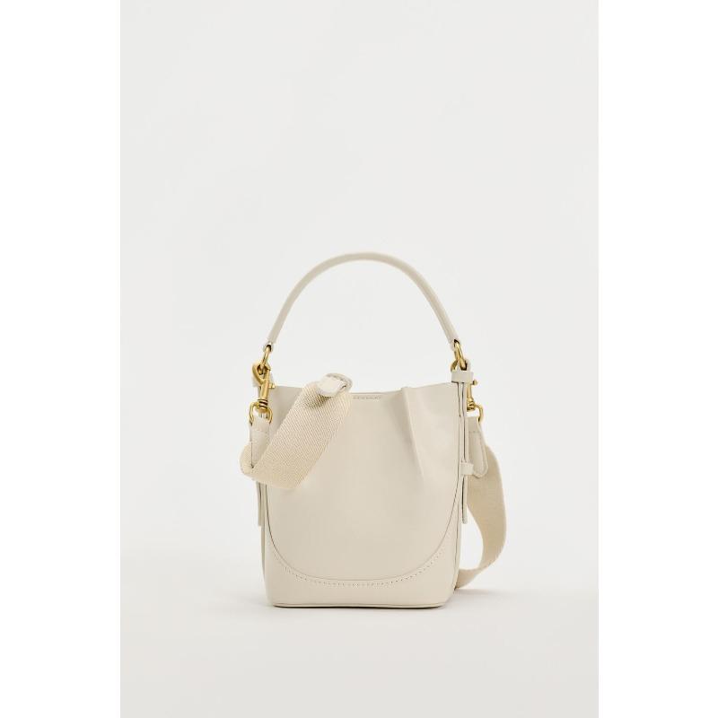 Fashion new women's bag brown bundle mouth portable messenger broadband bundle mouth bucket bag