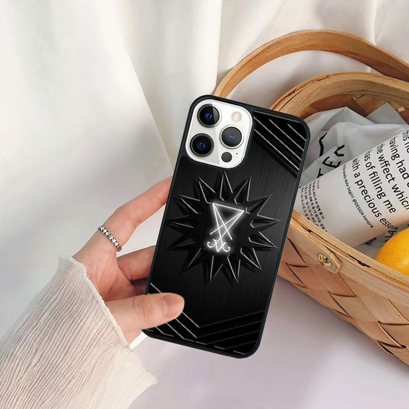 Sigil of Lucifer Phone Case For iPhone 17 Air 16 15 14 11 12 13 Pro  MAX Plus coque Cover Shell