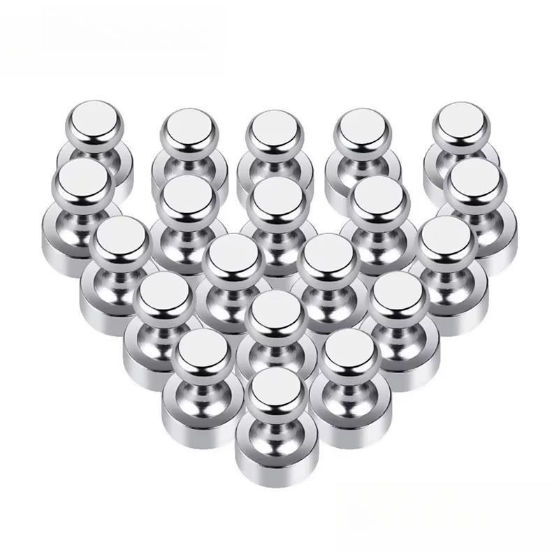 10/20PCS Super Strong Neodymium Magnetic Pushpins Sucker Thumbtack Durable Steel Magnet Push Pin for Refrigerator Whiteboard