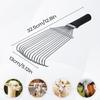 Undercoat Grooming Rake Horse Mane Undercoat Rake Ergonomic Steel Cashmere Wool Dematting Comb For Sheep Cow Goat Animals Pets