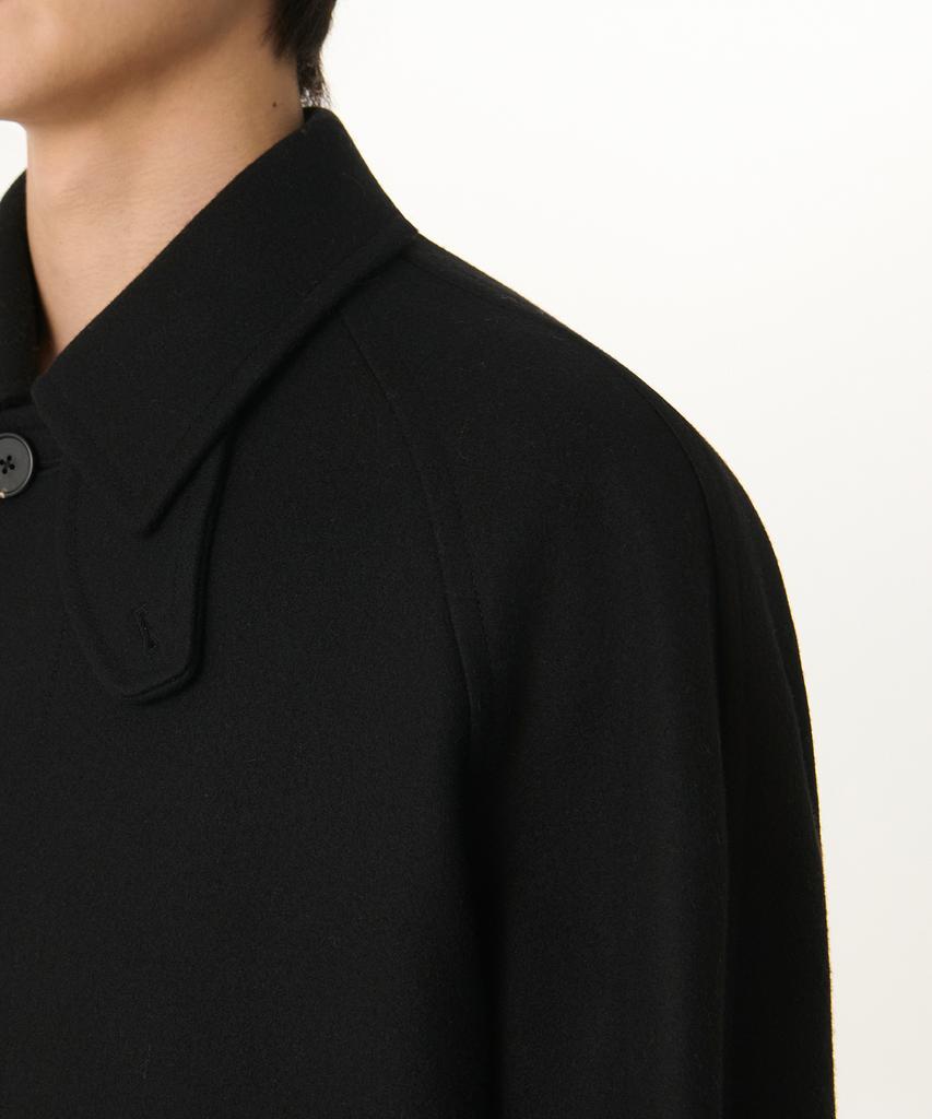 Musinsa Standard Fortex Felt Oversized Balmacaan Coat [Black]