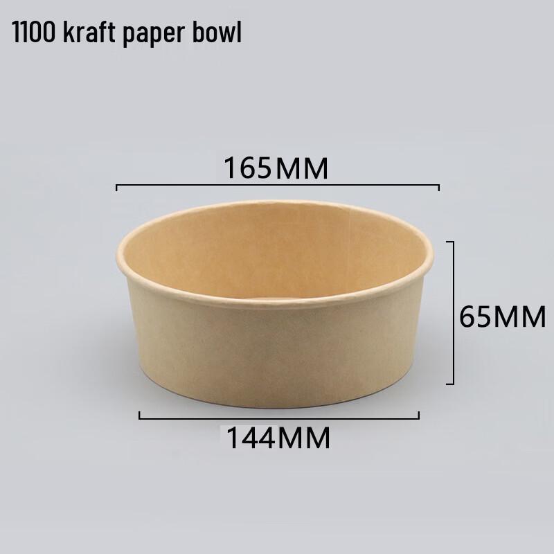 Disposable Kraft Paper Round Takeout Container