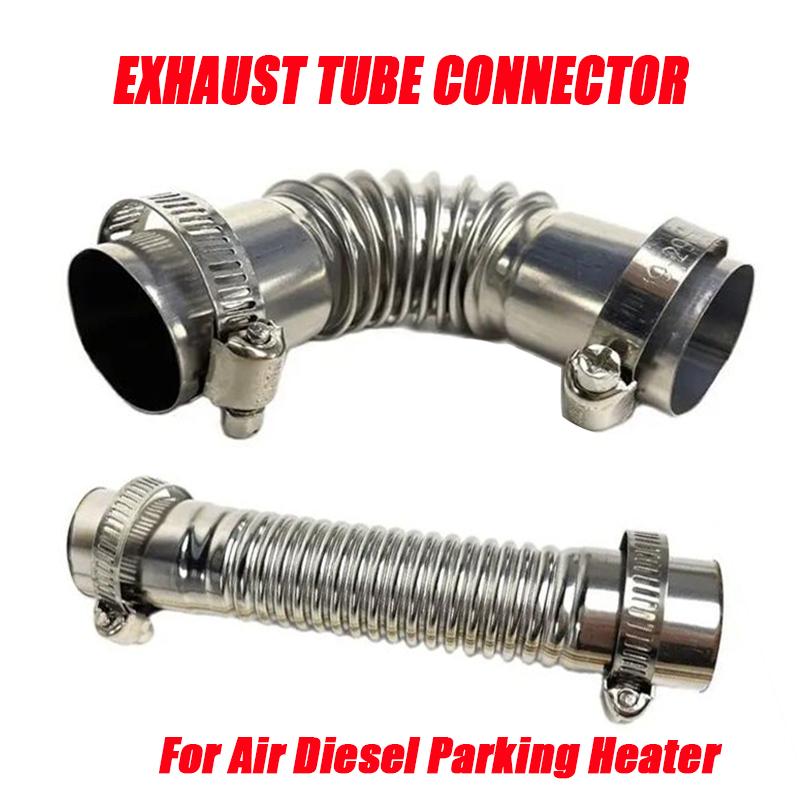 90Elbow 15cm 60cm 120cm 25mm With Clamps Exhaust Pipe Tube Elbow Connector For Car Heating Parts Eberspacher Webasto Boat Heater