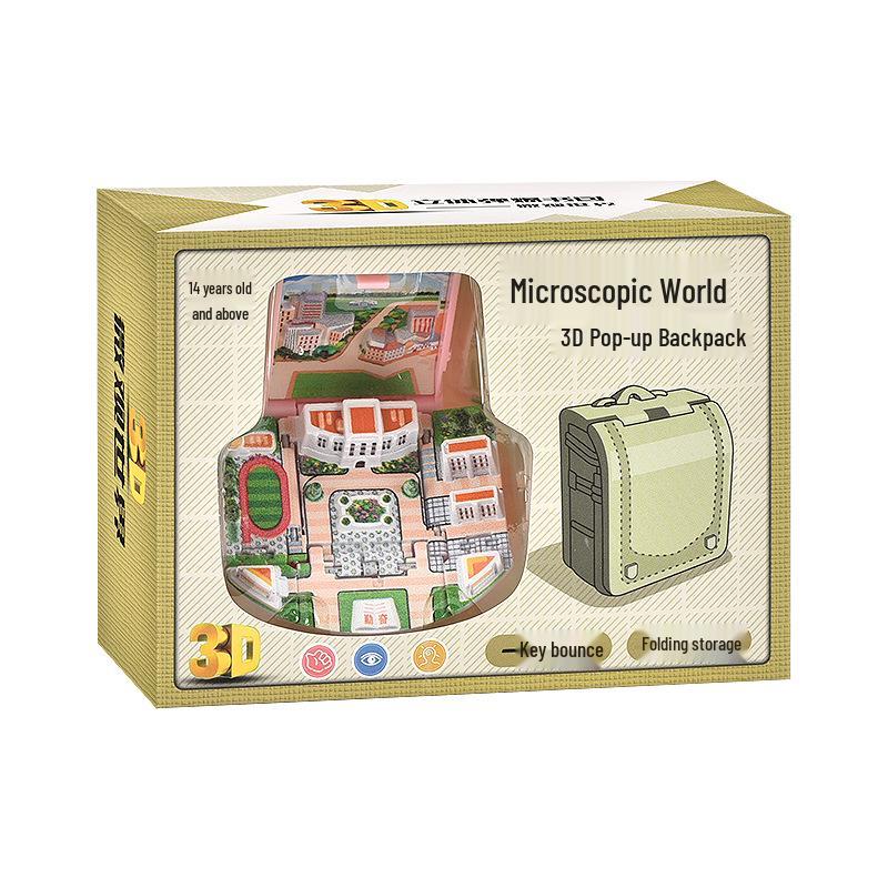 3D Dinosaur & Space Astronaut Pop-Up Keychain Book: Educational, Creative Decompression Toy