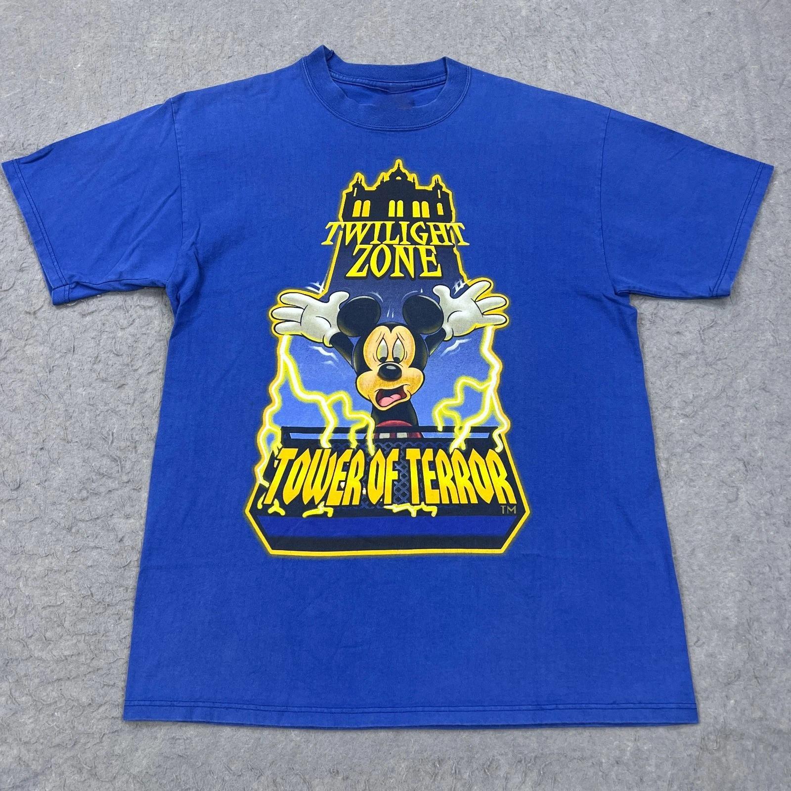Disneyland The Twilight Zone Tower of Terror Mickey Mouse T-shirt Reprint M