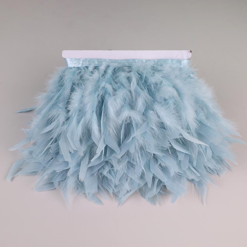 10 Meters Turkey Feathers for Clothes DIY Marabou Feather Fringe for Needlework Party Plume Handmade Mirror Home Decor Wholesale