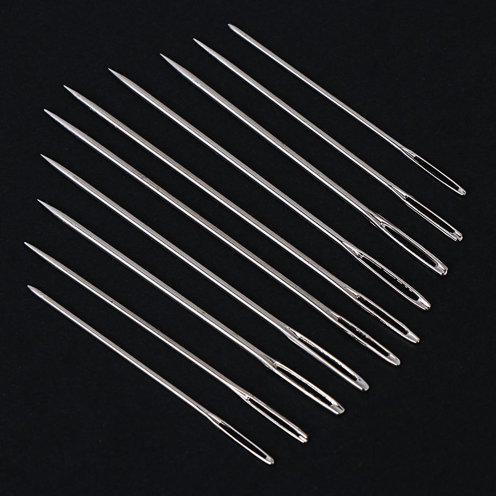 Steel DIY Crafts Tools Embroidery Large Eye Needles Hand Sewing Needle Sew Pins Kit Mending Craft