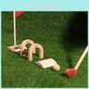 Hölzernes Minigolf-Set Indoor-Sportspielzeug für Kinder Familien-Spielzimmer Spaß