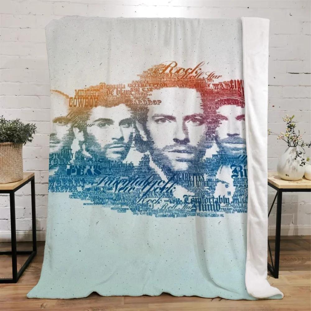 Coldplay Throws Blankets for Sofa Luxury Throw Blanket King Size Fluffy Plaid Microfiber Bedding Beach Towel Home Interior Knee