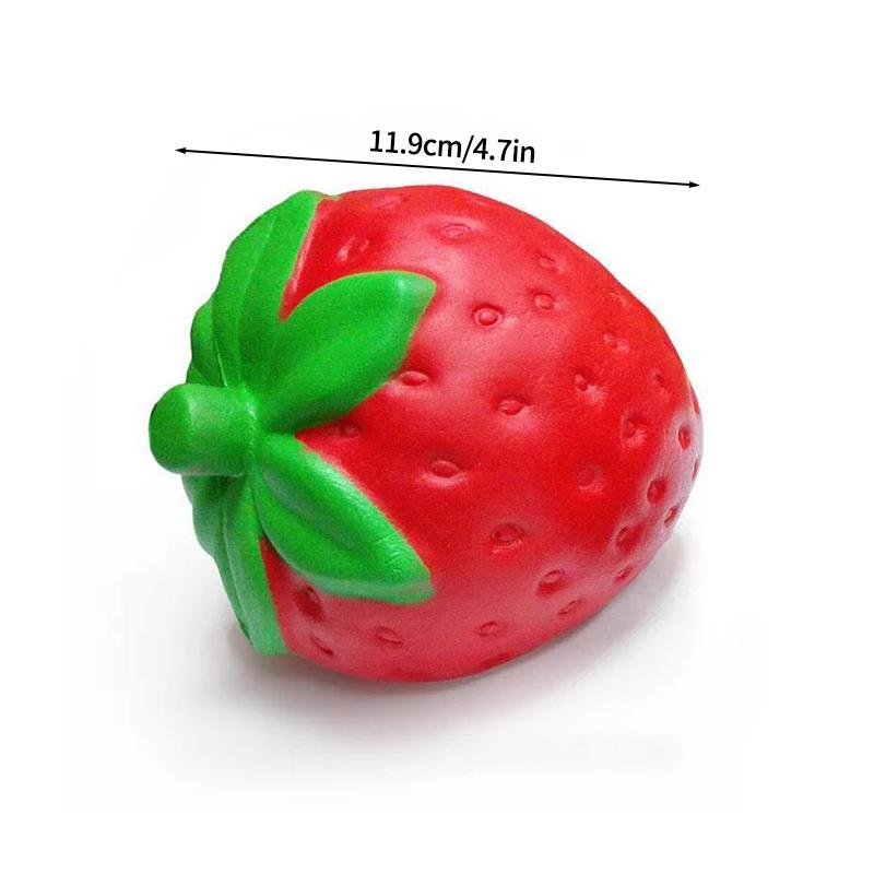 Strawberry Squishy Fidget Toy Stress Relieving Strawberry Squeeze Simulation Mango Banana Slow Rebound Stress Relief Toy Gifts