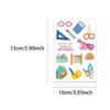 8-Sheet Cartoon Back-to-School Reward Stickers for Phone Cases and Notebooks