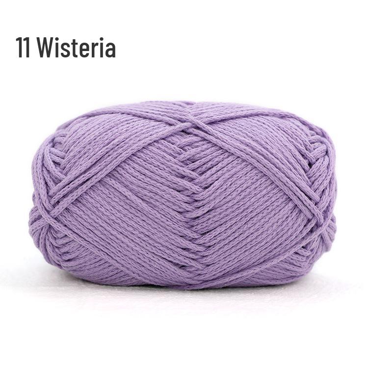 Xue Feier Suxin 2mm Round Hollow Pure Cotton Crochet Yarn for DIY Knitting