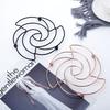 Creative Iron Placemat Pan Pot Mat Holder Stand Novelty Rose Iron Desktop Pot Holder Placemat Kitchen Tool Home Table Decoration