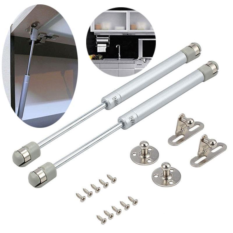2Pcs Kitchen Door Cabinet Hydraulic Gas Strut Lift Support Hinge Spring 2Pcs Kitchen Door Cabinet Hydraulic Gas Strut Lift Support Hinge Spring