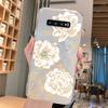 For Samsung Galaxy S9 Plus S9 S10 4G S10e S10 A10 A11 M11 A20 A30 M10A A20e A40 A21S Flowers Plants Clear Daisy Silicone Cover