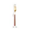 Ins tableware Internet celebrity 304 stainless steel knife and fork imitation wood grain handle steak knife and fork gift box set dessert spoon