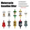 Motosiklet Evrensel Alüminyum Alaşımlı Kabuk Bakır Çekirdek Yağ Filtresi Dirt Pit Bike Benzin Hattı Yakıt Filtresi İçin Uygun