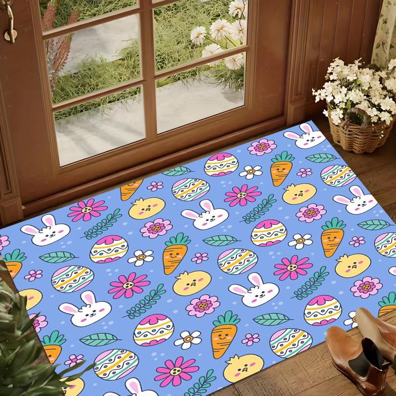 Happy Easter Carpet Rugs for Bedroom Carpets for Living Room Decor Home Gift Bedroom Decor Navidad Decoraciones Para El Hogar