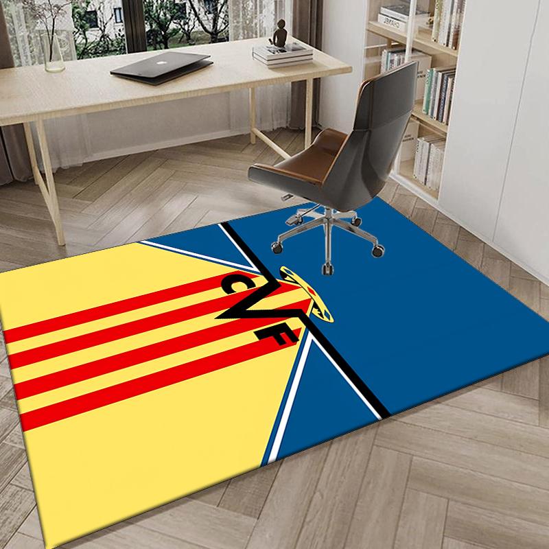1PC CF Football Emblem Rug Game Carpet, Floor Mat for Bedroom Living Room Entryway Rug, Home Decor Idea Gift for Christmas birthday