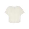 Adidas Casual Round Neck Short Sleeve T-Shirt Women Tops Han-Jade-White JI9806