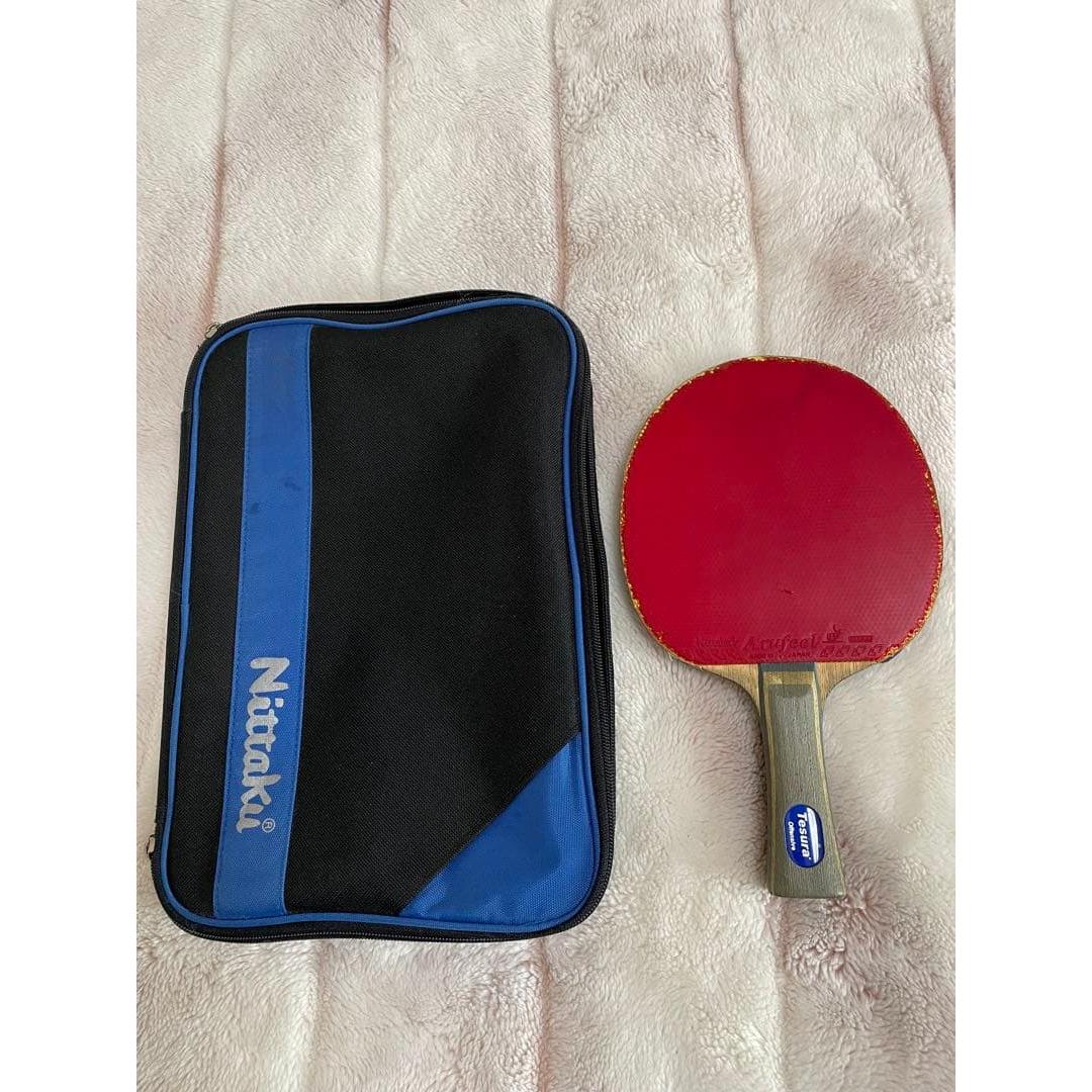 Used Tesla Nittaku Tesura Offensive Table Tennis Racket Shake