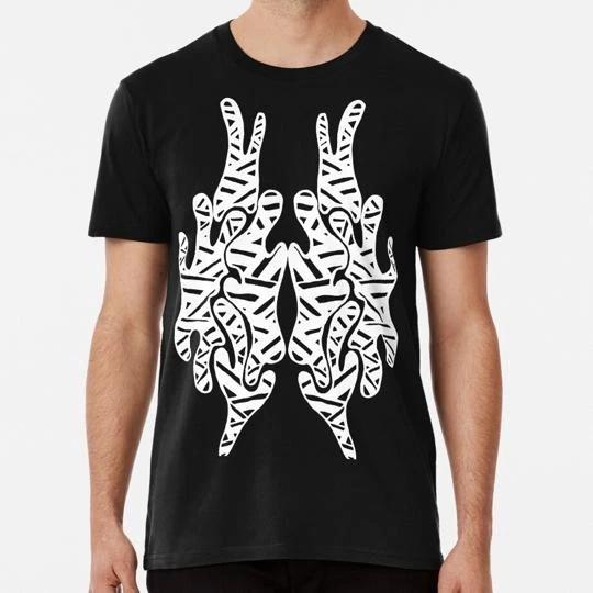 Hand Drawn Abstract Stripes Camo Size S to 5XL Made in the USA T shirt 2XL