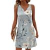 Women's Fashion Floral Print V-Neck Camisole Dress