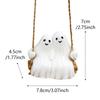 1/2/3pcs Halloween Ghost Statue Set Halloween Decoration Garden Courtyard Landscape Decoration Resin Crafts Cute Ghost Figurine