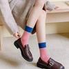 Striped Socks for Women In Spring and Autumn, Mid-calf Striped Stack Socks, Retro Ins Trendy Autumn and Winter Long Socks
