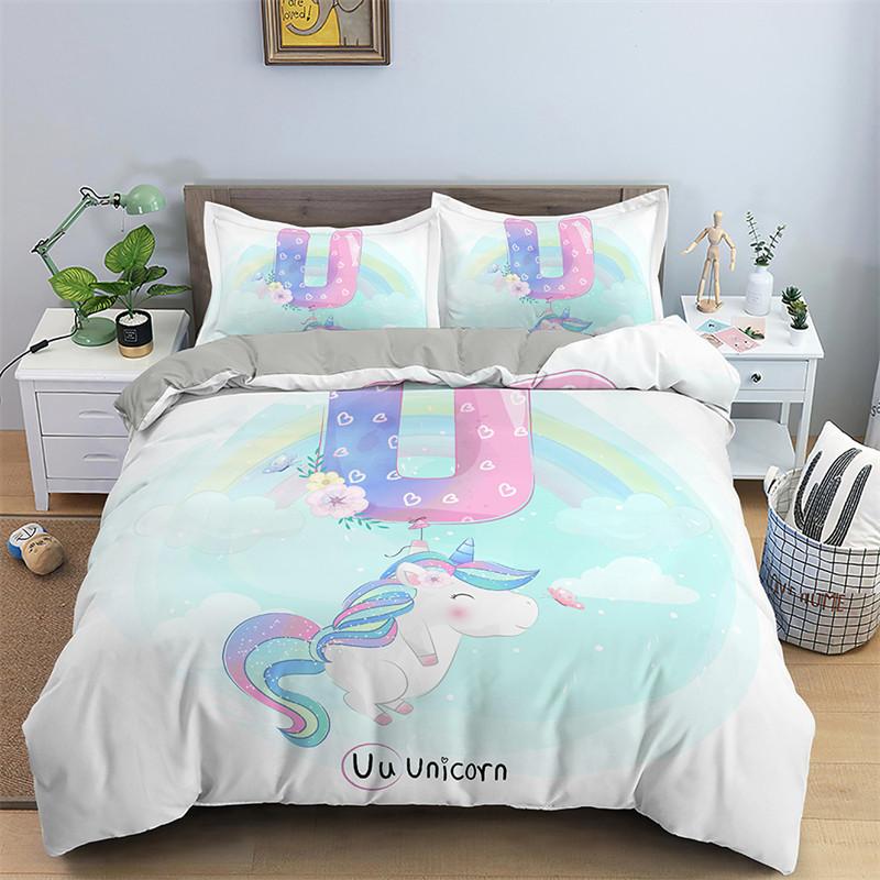 3D Cartoon Duvet Cover Lovely Animal Bedding Set Polyester Cute Bear Panda Elephant Quilt Cover Twin For Toddler Kids Child Room