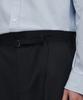 MUSINSA STANDARD Narrow Belt One-Pleat Wide Slacks [Black]