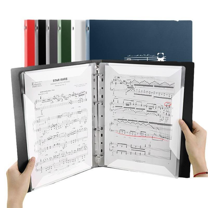 Refillable Multi-Layer Music Score Folder with Modifiable Annotations for Students