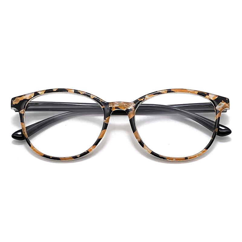 New Retro Round Anti Blue Light Reading Glasses Fashionable Printed HD Reading Mirror For Men Women TY439