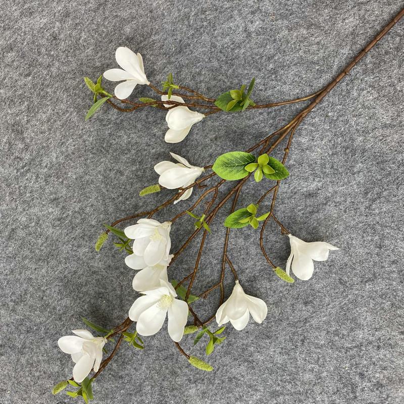 Realistic Single Yulania Denudata Faux Flower For Living Room Decor Office Space Decoration