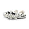 Crocs Classic clog Happy Graffiti EVA Fashion Street Hip Hop Hole Shoes Unisex White