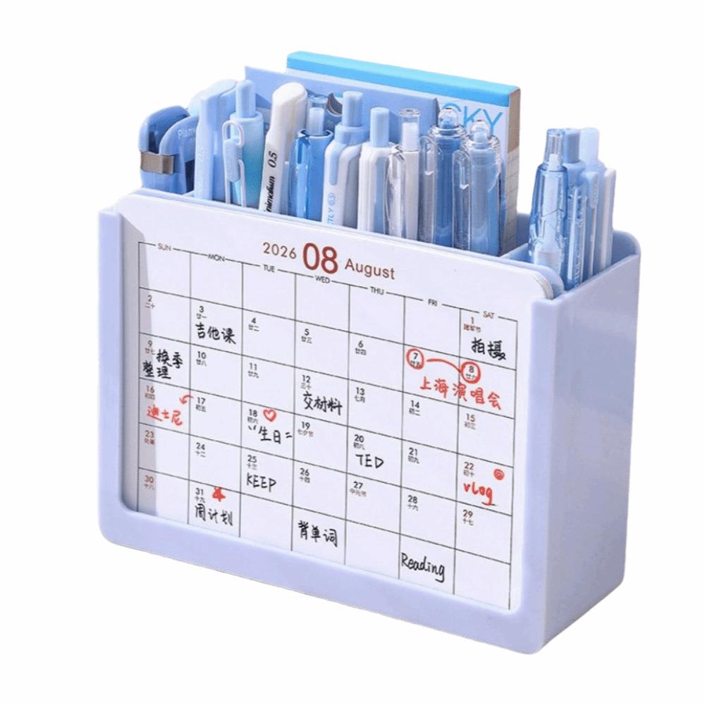 3 Grids Makeup Brush Holder Space-Saving Pencil Storage Box Tabletop Decor