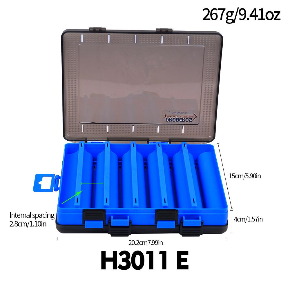 Double Lure Box Fishing Storage Box Portable Bait Fake Bait Accessory Box Mino Pencil Lure Bait Plastic Box