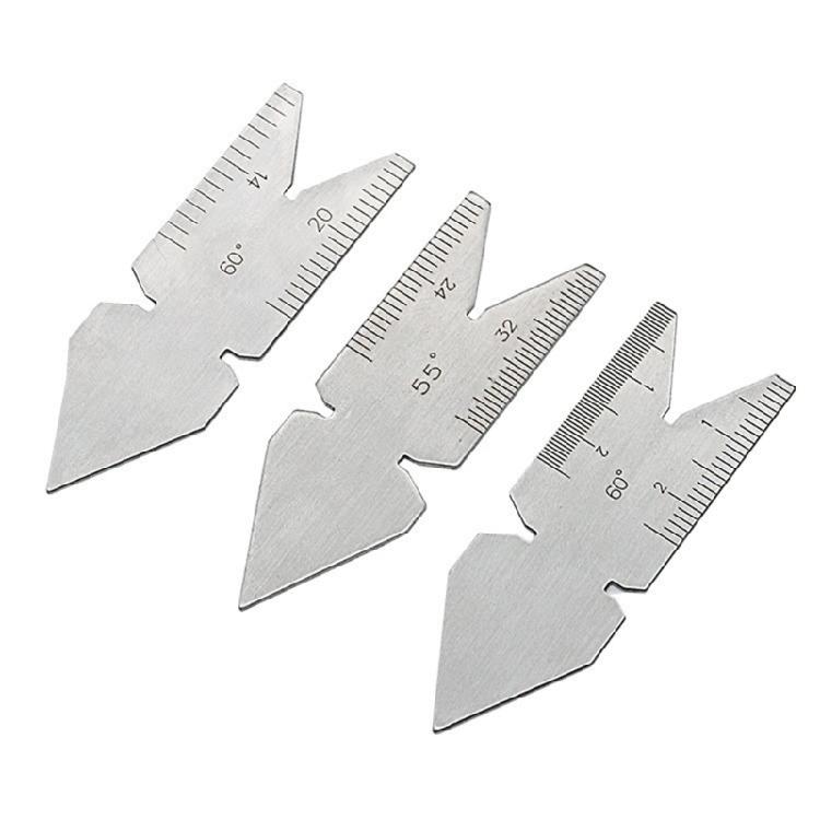 Machinists Grade Thread Center Gauge Set Steel Engraveds Marking Double Scale System Center Gauge For Various Standards