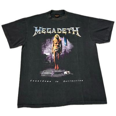 Vintage 1992 MEGADETH Metal Countdown To Extinction Brockum T-Shirt Herren Damen T-Shirts Top NACHDRUCK