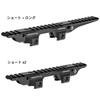 Ryohin Buhin 20mm Rail Compatible OMM PIC Riser Mount Replica Set, IRREGULAR DEFENSE Type Laser Riser, Aluminum Alloy (Black)