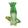 Socha Pijící žáby vzhůru nohama Invertovaná kreslená figurka žáby Pryskyřičná zvířecí socha Venkovní zahradní ozdoba na květináč