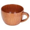 200ml Big Belly Wood Water Cup Simple Tea Wine Coffee Mug Classical Wooden Cup with Handle for Kitchen Study