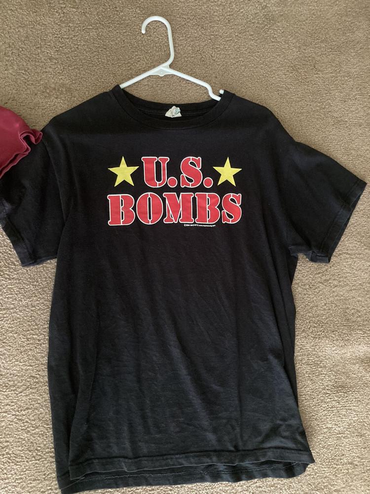 Logo U.S. Bombs Band Punk Rock Band Shirt Unisex S-5XL AR438 Unisex T-Shirt L