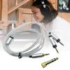 Oxygen Proof Copper Stereo Extension Cable Universal 3.5mm/6.35mm Headphone Upgraded Cable for Studio Use