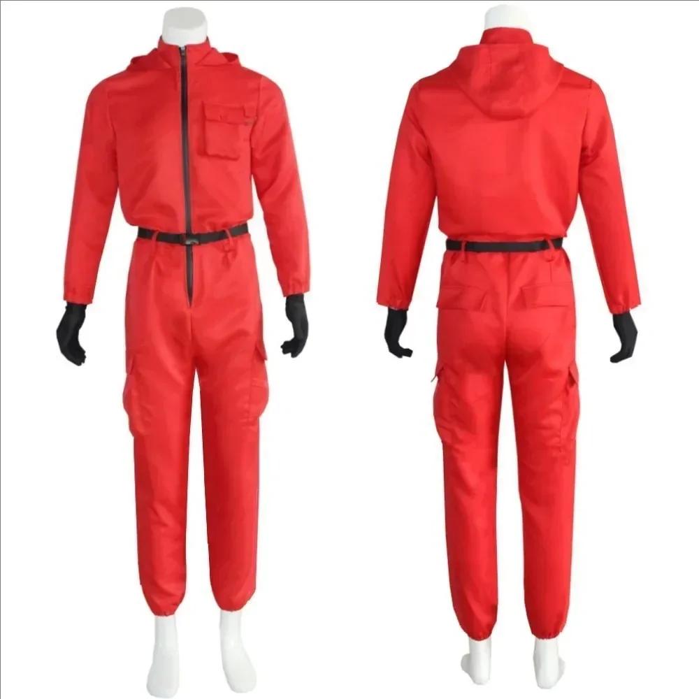 TV Game Red Calamari Game Jumpsuit Cosplay Party Tracksuit Outfits Mask Props Role Play Classic Costume From Ko New