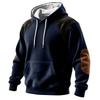 Men's Colorblock Sweatshirt Hoodie Men's Sports Large Size Casual Sweatshirt